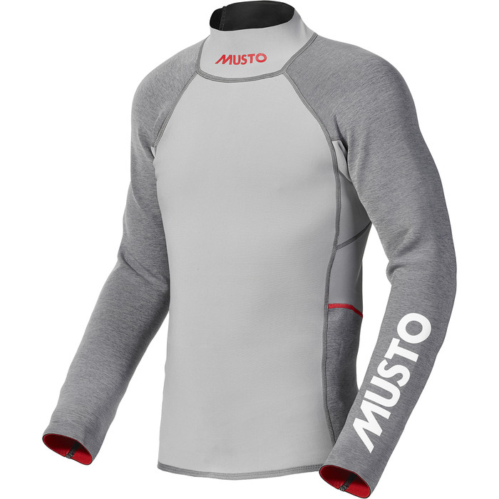 2022 Musto Mens Flexlite Vapour 1.0 Long Sleeve Wetsuit Top 82068 - Grey Marl